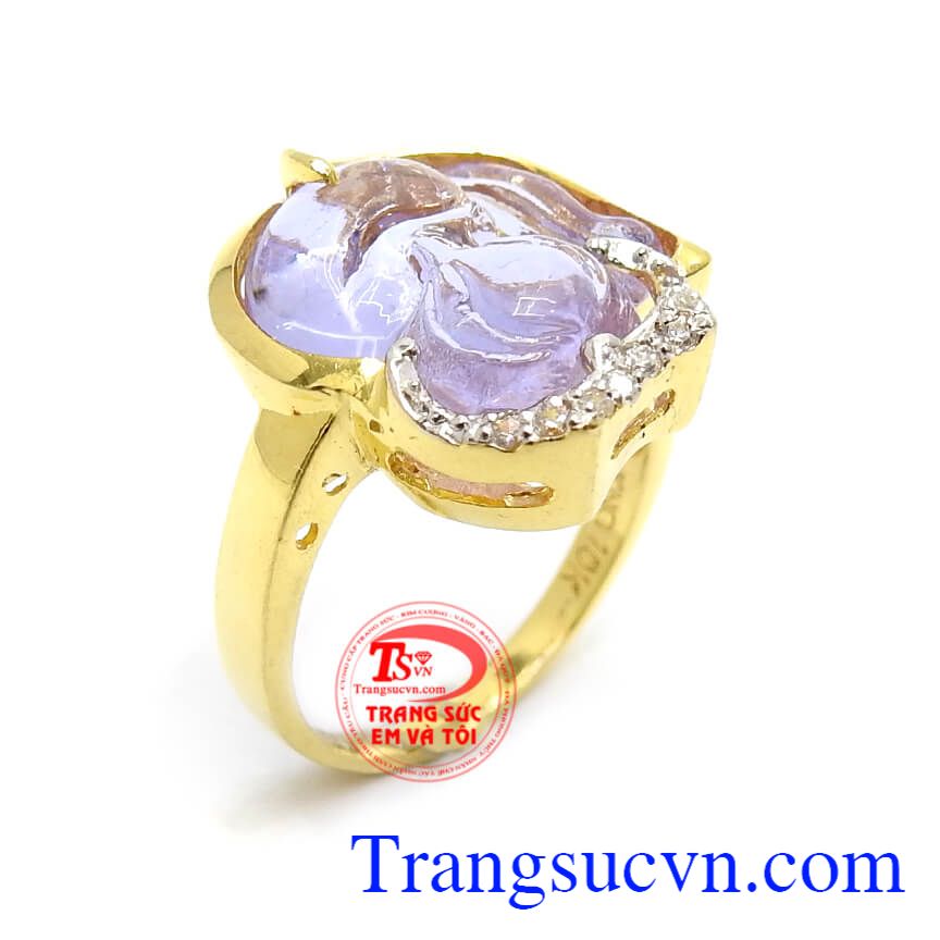 Nhẫn Hồ Ly Bình An, nhẫn nữ đẹp, nhẫn nữ vàng tây