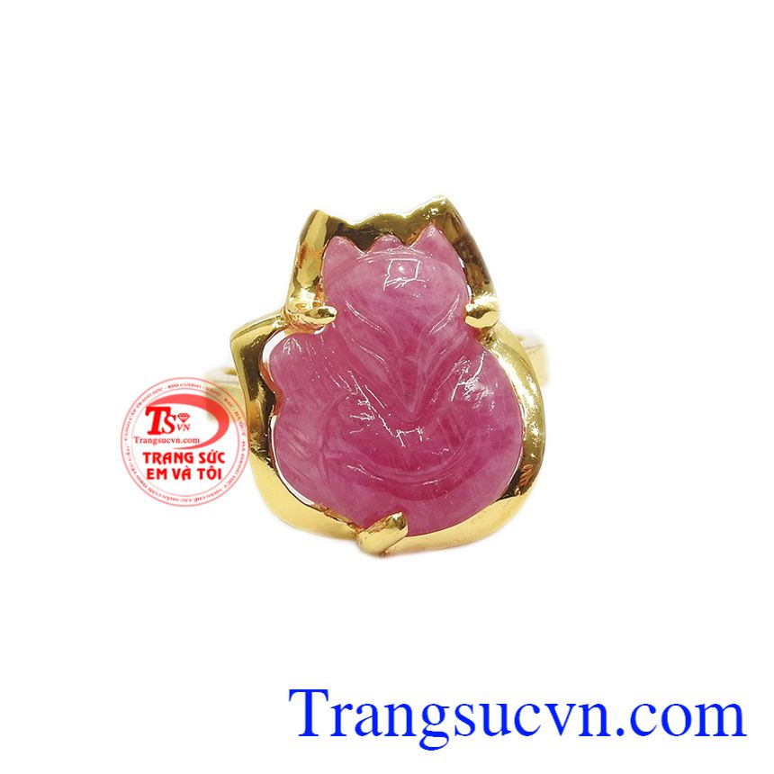 Nhẫn hồ ly ruby đẹp, nhẫn nữ ruby thiên nhiên, nhẫn nữ đẹp Nhẫn hồ ly ruby đẹp, nhẫn nữ ruby thiên nhiên, nhẫn nữ đẹp