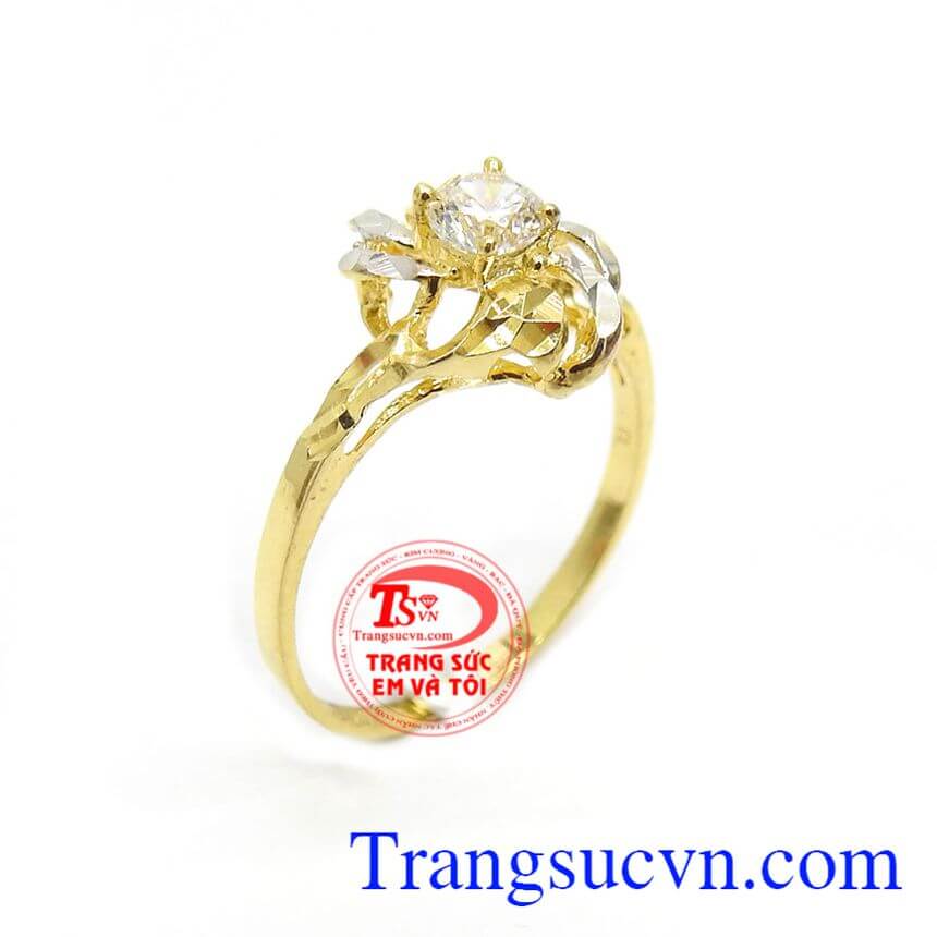 Nhẫn Nữ Đính Đá Phong Cách, nhẫn nữ vàng, nhẫn nữ sang trọng Nhẫn Nữ Đính Đá Phong Cách, nhẫn nữ vàng, nhẫn nữ sang trọng