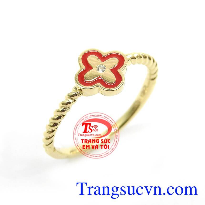 Nhẫn Nữ Hàn Quốc Tinh Tế, nhẫn nữ vàng tây, nhẫn nữ vàng