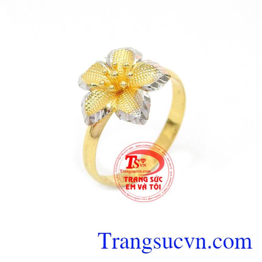 Nhẫn nữ hoa mai, nhẫn nữ vàng tây, nhẫn nữ đẹp