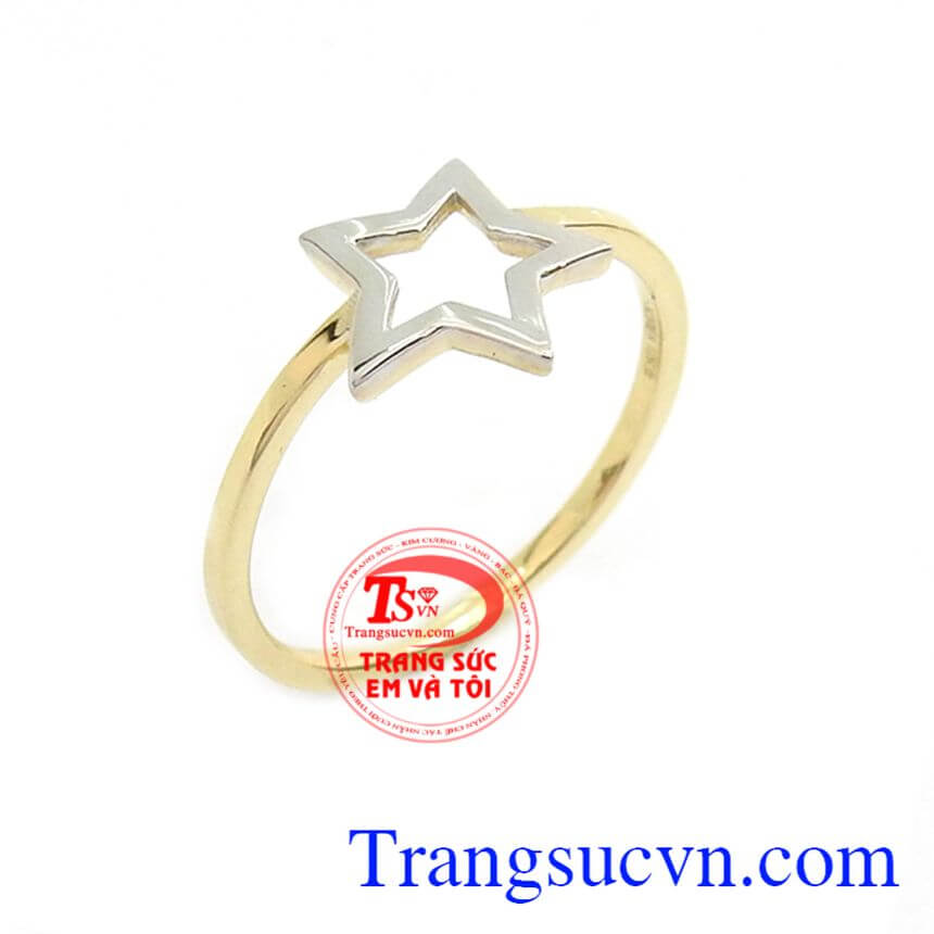 Nhẫn nữ ngôi sao đẹp, nhẫn nữ vàng tây, nhẫn nữ đẹp