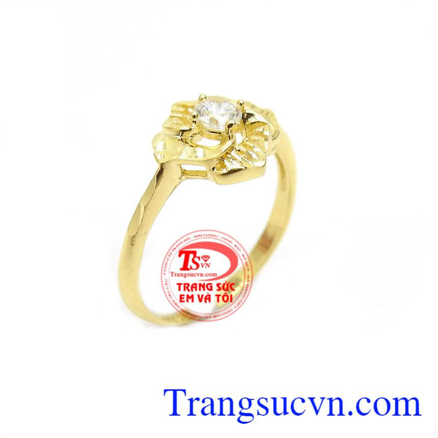 Nhẫn Nữ Nhẹ Nhàng tinh Tế, nhẫn nữ vàng tây, nhẫn nữ đẹp