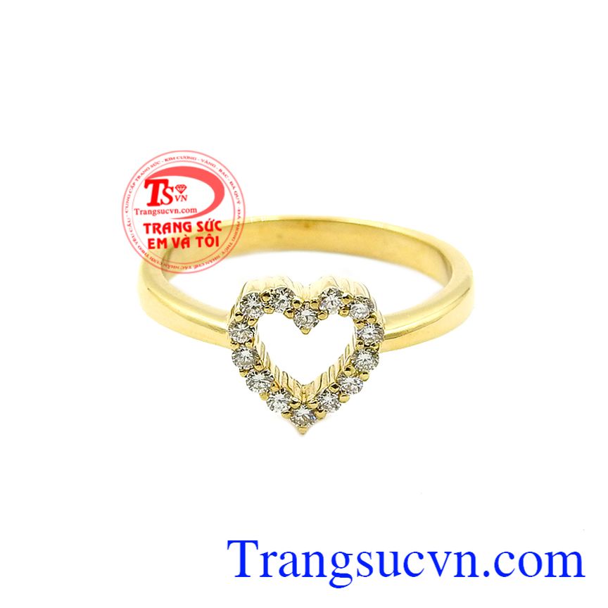 Nhẫn nữ tình yêu đong đầy, Nhẫn vàng quý phái, nhẫn nữ vàng cá tính