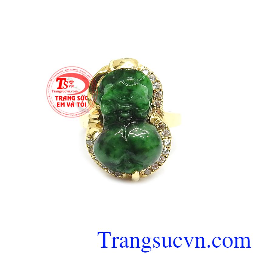 Nhẫn Nữ Tỳ Hưu Phỉ Thúy Chiêu Tài, nhẫn nữ vàng tây, nhẫn nữ tỳ hưu