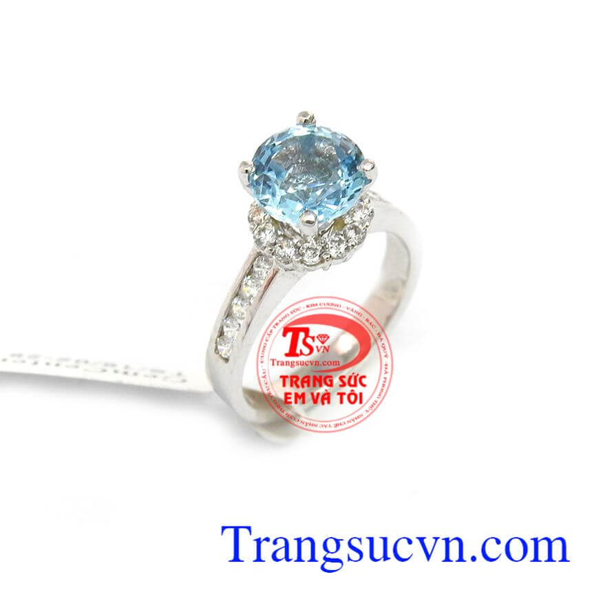 Nhẫn Topaz sang trọng, nhẫn nữ vàng tây, nhẫn nữ đẹp Nhẫn Topaz sang trọng, nhẫn nữ vàng tây, nhẫn nữ đẹp