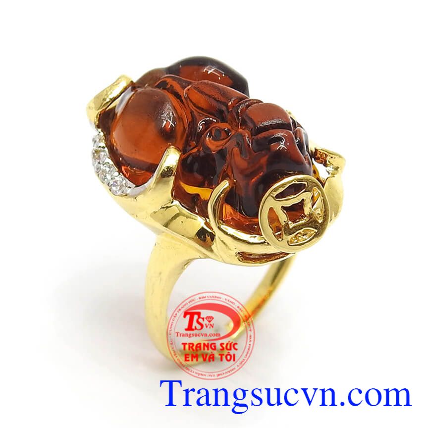 Nhẫn Tỳ Hưu Bình An, nhẫn nữ vàng tây, nhẫn nữ tỳ hưu Nhẫn Tỳ Hưu Bình An, nhẫn nữ vàng tây, nhẫn nữ tỳ hưu