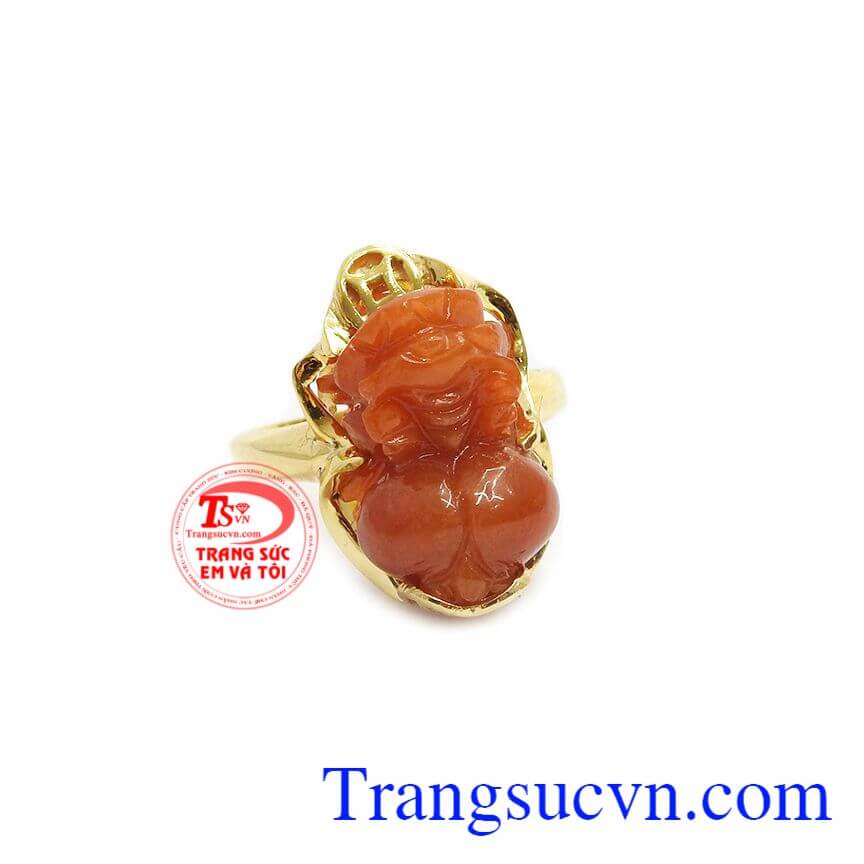 Nhẫn tỳ hưu cẩm thạch kim tiền, nhẫn nữ tỳ hưu, nhẫn nữ đẹp