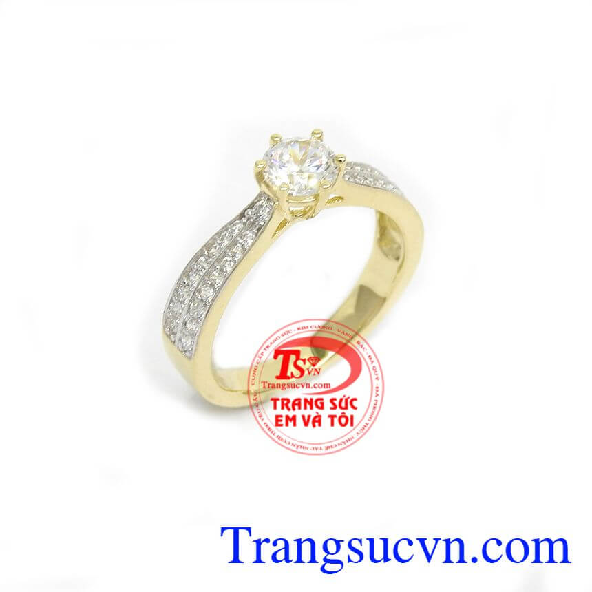 Nhẫn Vàng Kết Đá Nhỏ Xinh, nhẫn nữ đẹp, nhẫn nữ vàng tây Nhẫn Vàng Kết Đá Nhỏ Xinh, nhẫn nữ đẹp, nhẫn nữ vàng tây