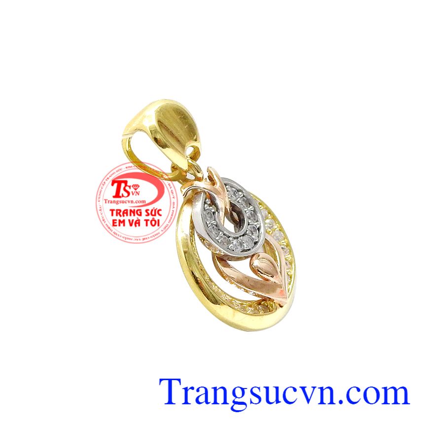 Mặt dây nữ vàng tây sang trọng, Mặt dây nữ vàng, mặt dây chuyền thời trang