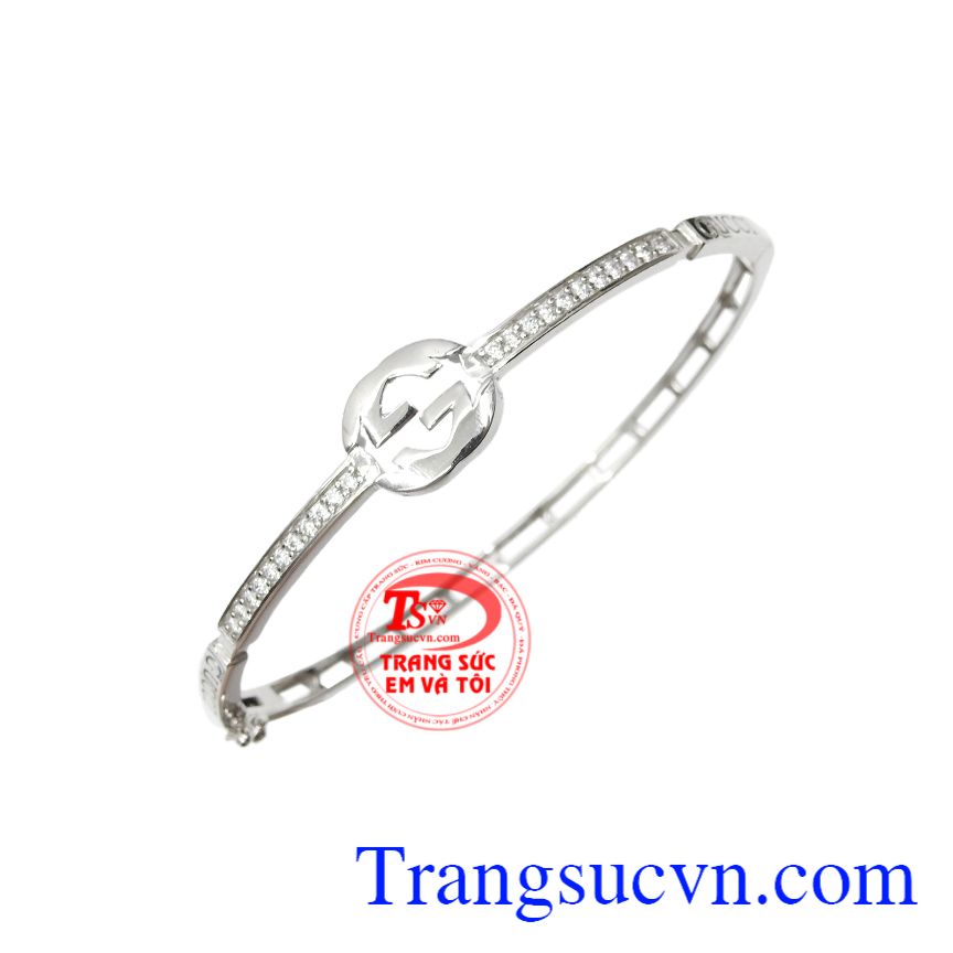 Vòng tay vàng trắng thương hiệu, Vòng tay vàng, Vòng tay nữ thời trang Vòng tay vàng trắng thương hiệu, Vòng tay vàng, Vòng tay nữ thời trang