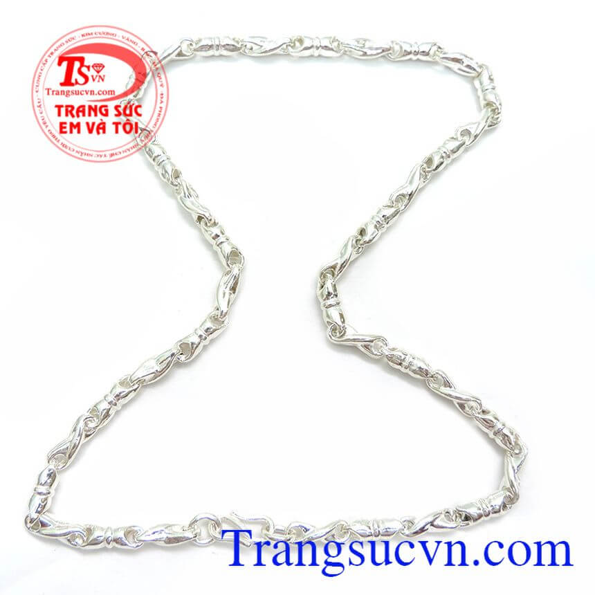 Dây Chuyền Bạc Nam Trẻ Trung, Dây chuyền nam cao cấp, Dây chuyền nam đẹp