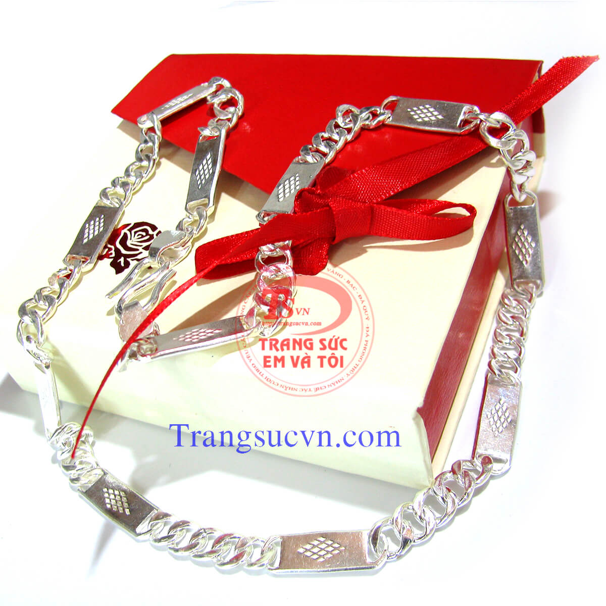 Dây chuyền bạc nam  bạc ta, trọng lượng 9,89 chỉ