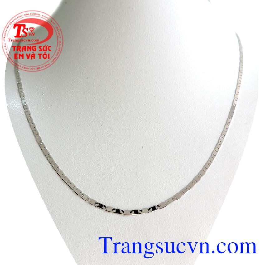 Dây vàng trắng sáng 18k, Dây chuyền vàng nữ tính, Trang sức đẹp Dây vàng trắng sáng 18k, Dây chuyền vàng nữ tính, Trang sức đẹp