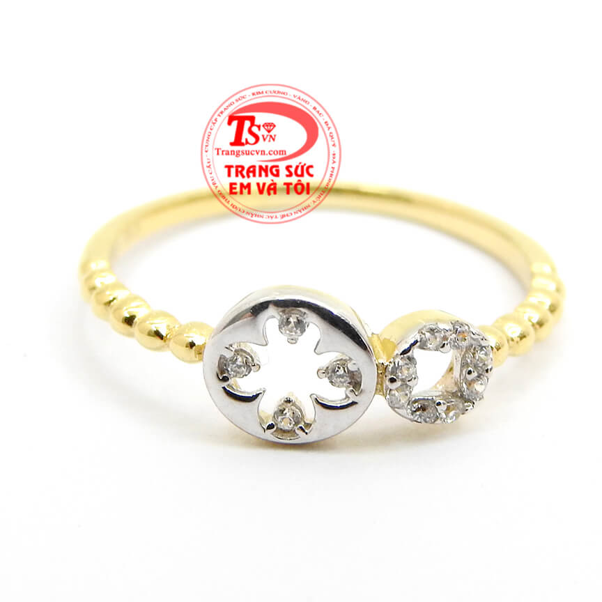 Nhẫn nữ tiểu thư, Nhẫn nữ vàng, Nhẫn nữ vàng 10k xinh xắn