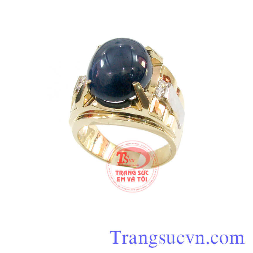 Nhẫn nam sapphrie đen, Nhẫn nam đẹp, nhẫn nam đá quý thiên nhiên Nhẫn nam sapphrie đen, Nhẫn nam đẹp, nhẫn nam đá quý thiên nhiên