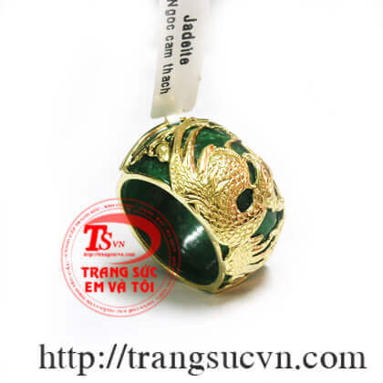 Nhẫn Ngọc Phượng Hoàng, Nhẫn ngọc rồng vàng, nhẫn nam vàng thời trang Nhẫn Ngọc Phượng Hoàng, Nhẫn ngọc rồng vàng, nhẫn nam vàng thời trang