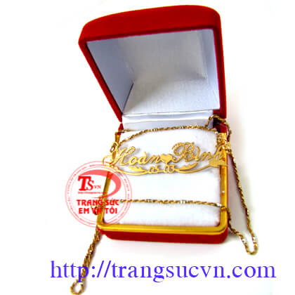 Dây Chuyền Mặt Chữ Vàng