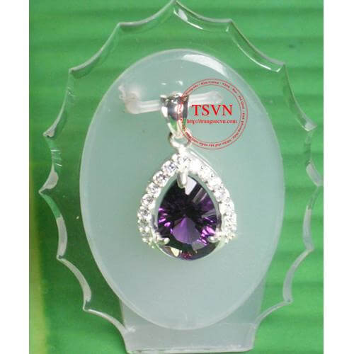 mat_day_gan_da_thanh_anh_tim , Mặt dây gắn đá Thạch Anh Tím