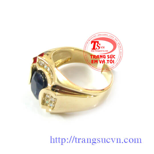 Sapphire nhẫn Nam, Nhẫn nam đẹp, nhẫn nam vàng đẳng cấp