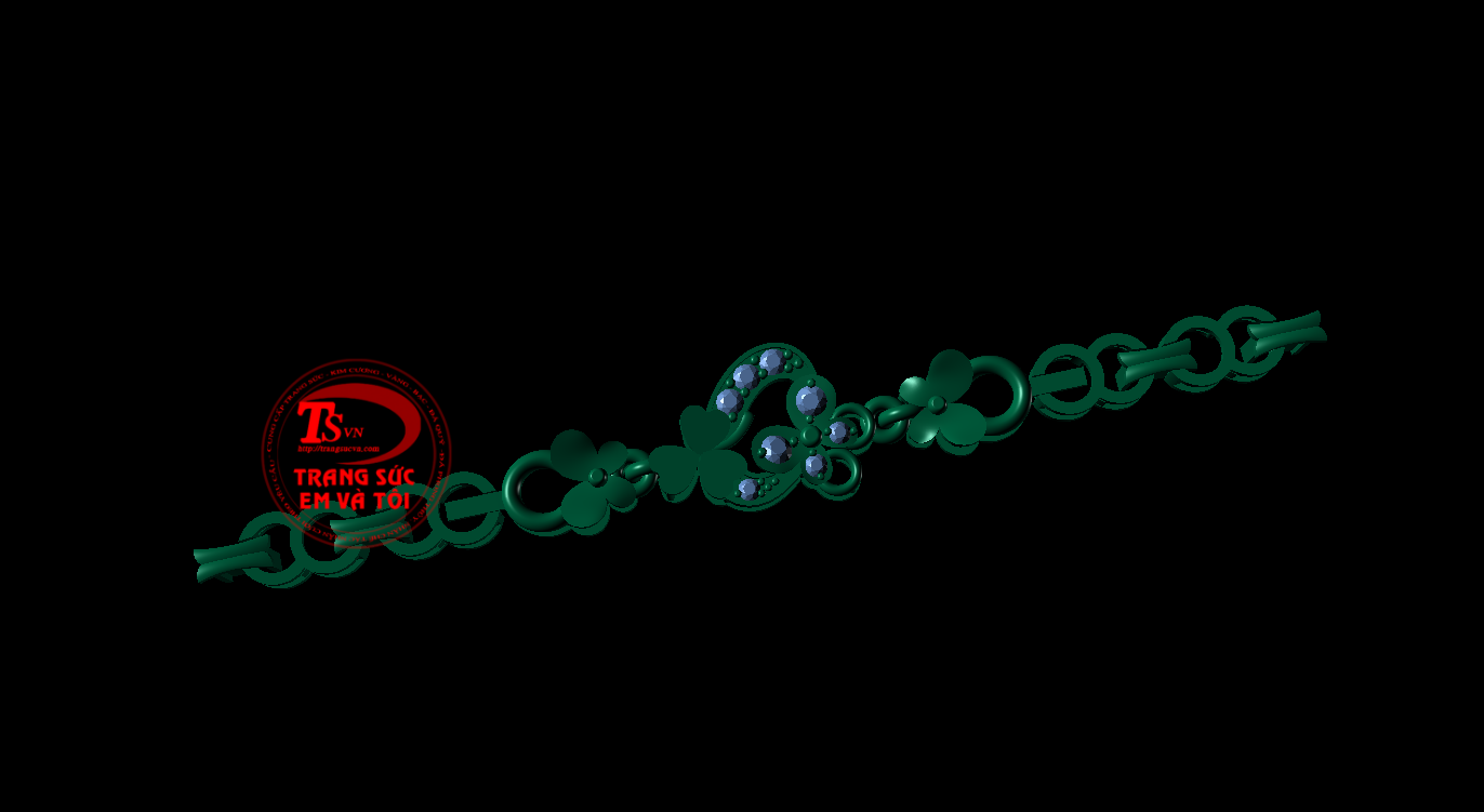 Thietketrangsuc Lắc tay, Thiết kế lắc tay theo yêu cầu. vàng tây gắn đá quý và kim cương