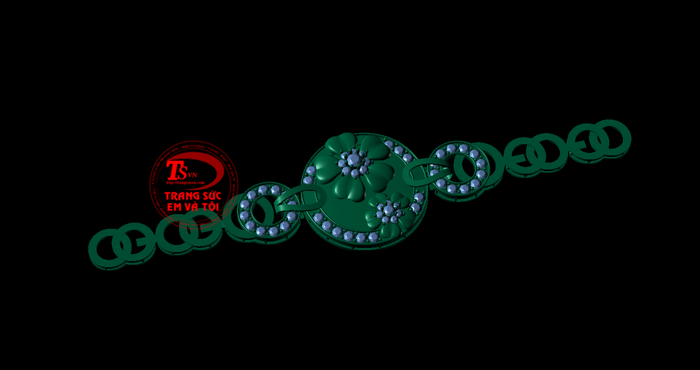 Thietketrangsuc Lắc tay, Thiết kế lắc tay theo yêu cầu. vàng tây gắn đá quý và kim cương