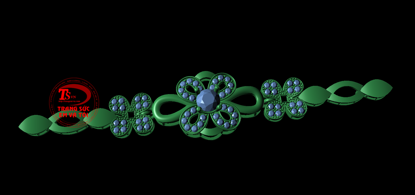 Thietketrangsuc Lắc tay, Thiết kế lắc tay theo yêu cầu. vàng tây gắn đá quý và kim cương