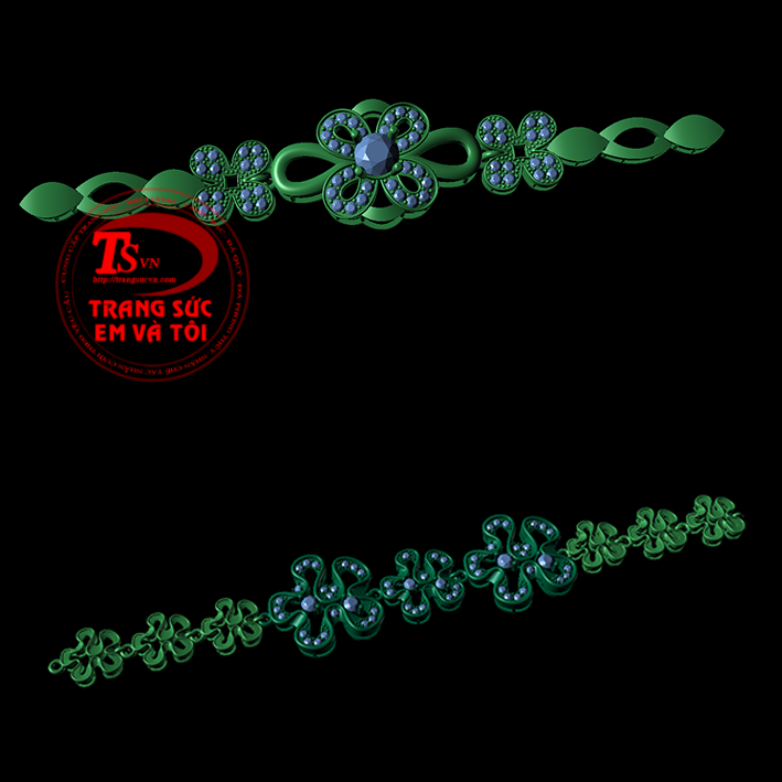 Thietketrangsuc Lắc tay, Thiết kế lắc tay theo yêu cầu. vàng tây gắn đá quý và kim cương