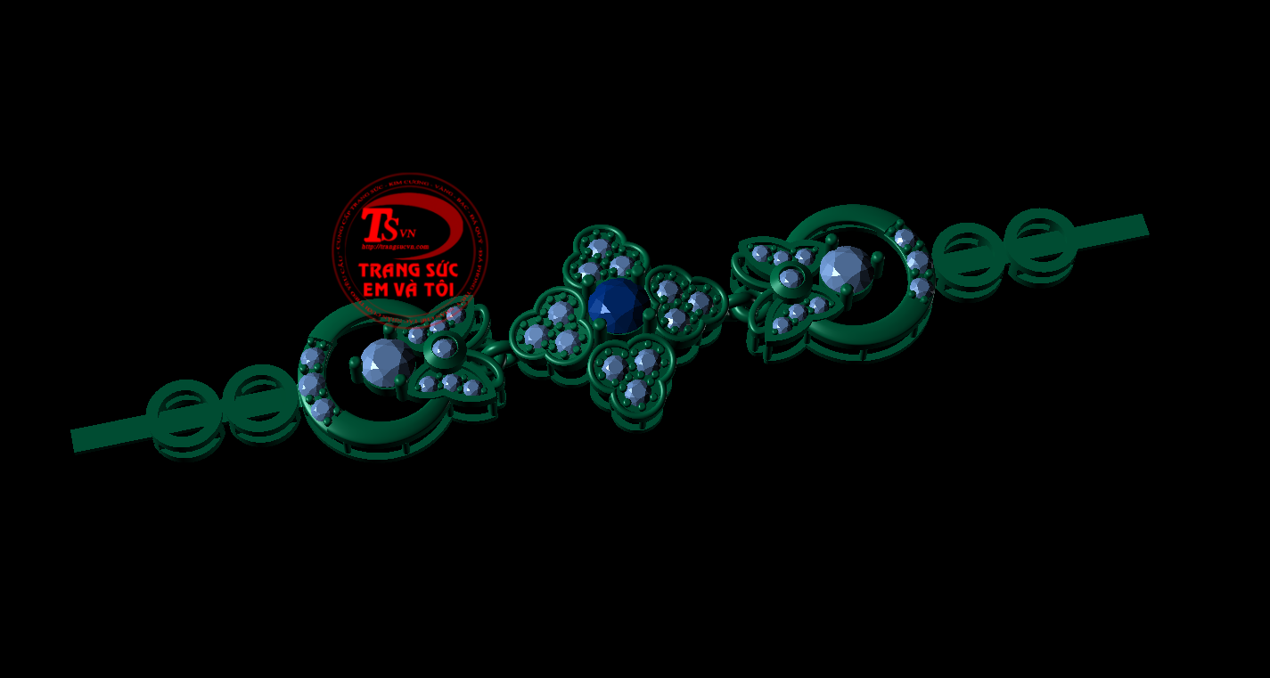 Thietketrangsuc Lắc tay, Thiết kế lắc tay theo yêu cầu. vàng tây gắn đá quý và kim cương