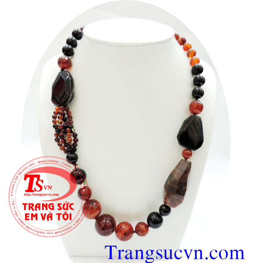 Vòng cổ đá mão não thiên nhiên