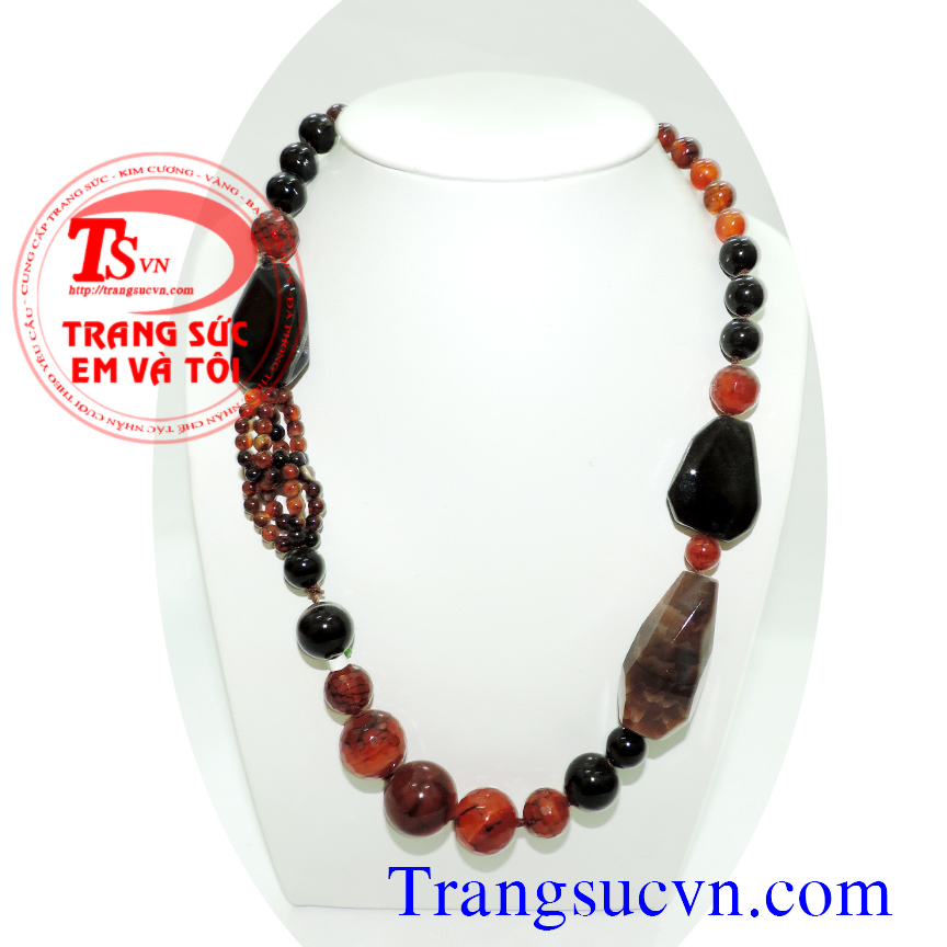 Vòng cổ đá mão não thiên nhiên