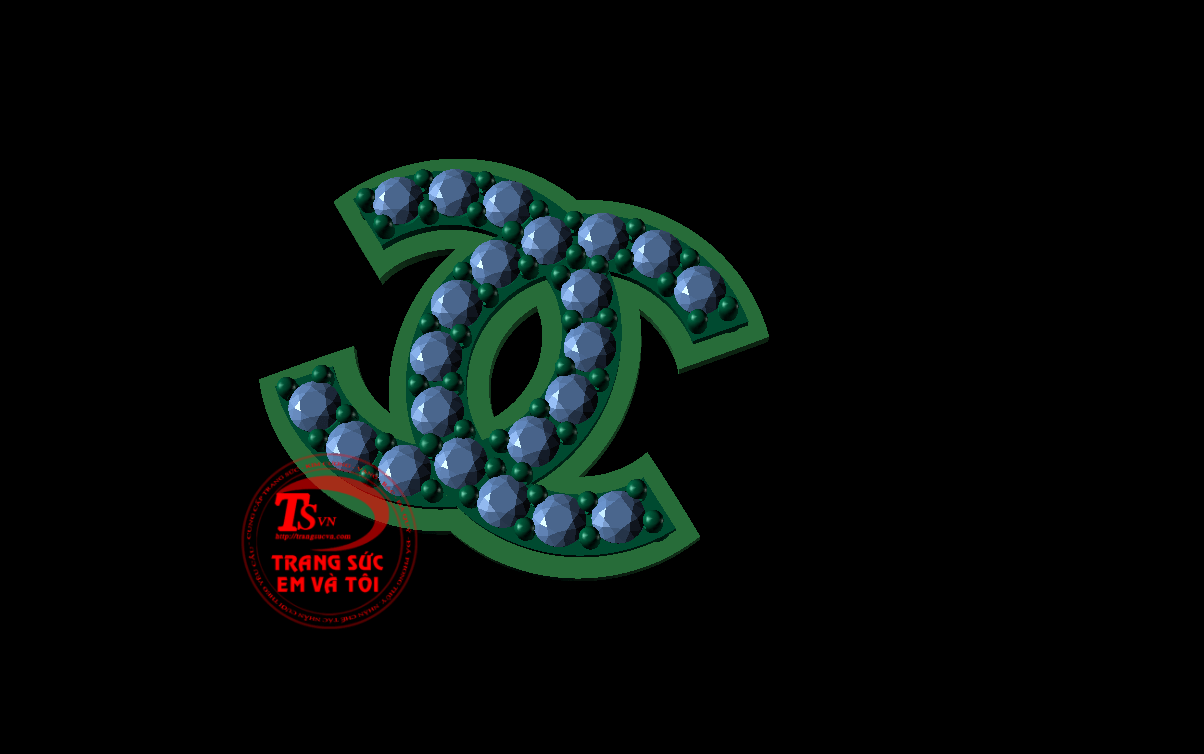 mặt dây chuyền nữ, thiết kế trang sức, theo yêu cầu, Mặt dây chuyền 3d