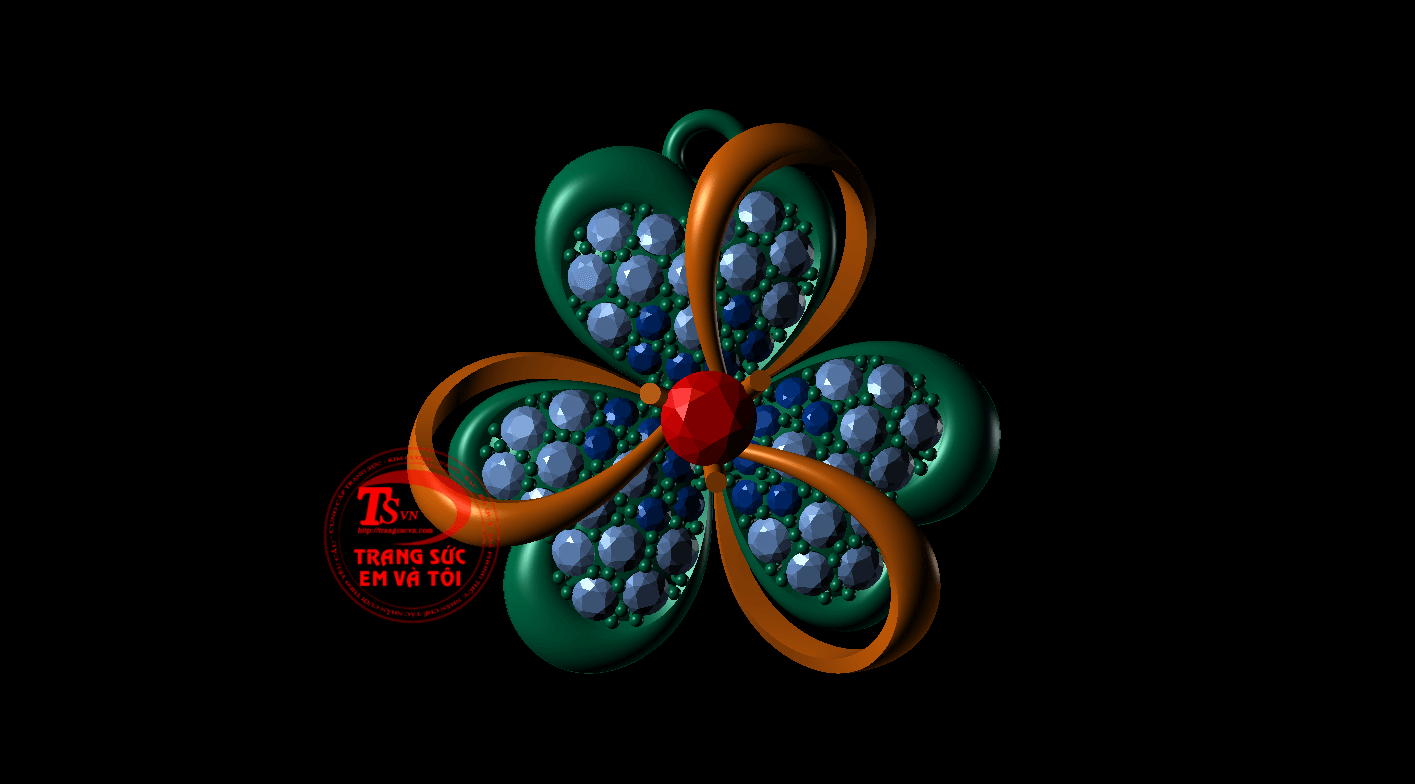 mặt dây chuyền nữ, thiết kế trang sức, theo yêu cầu, Mặt dây chuyền 3d