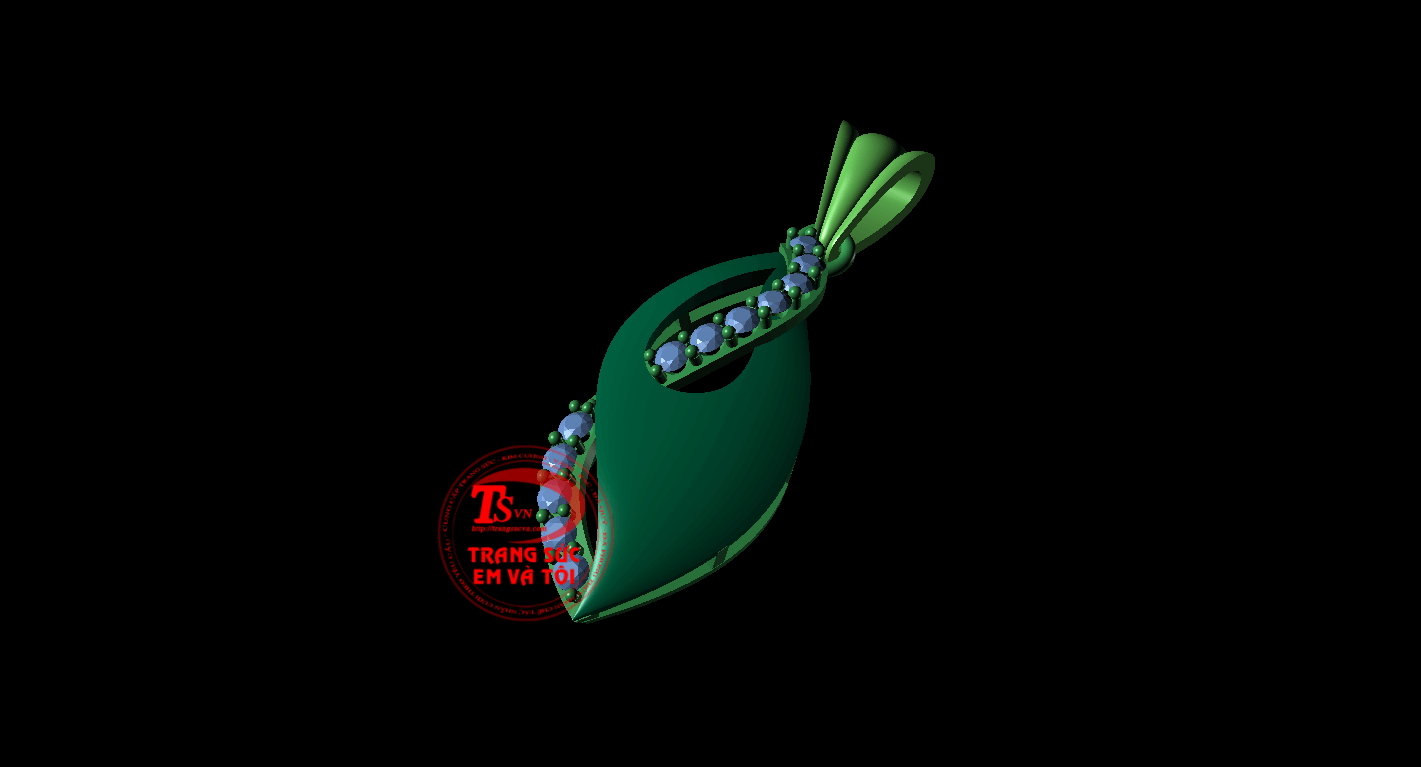 mặt dây chuyền nữ, thiết kế trang sức, theo yêu cầu, Mặt dây chuyền 3d