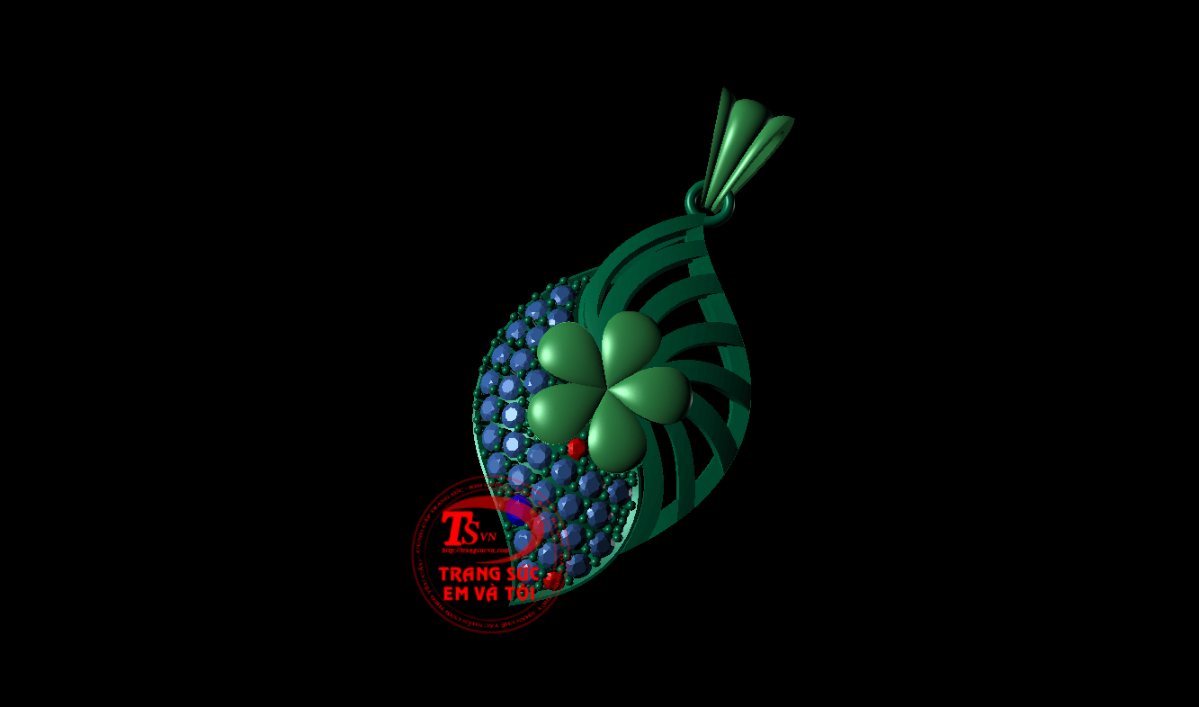 mặt dây chuyền nữ, thiết kế trang sức, theo yêu cầu, Mặt dây chuyền 3d