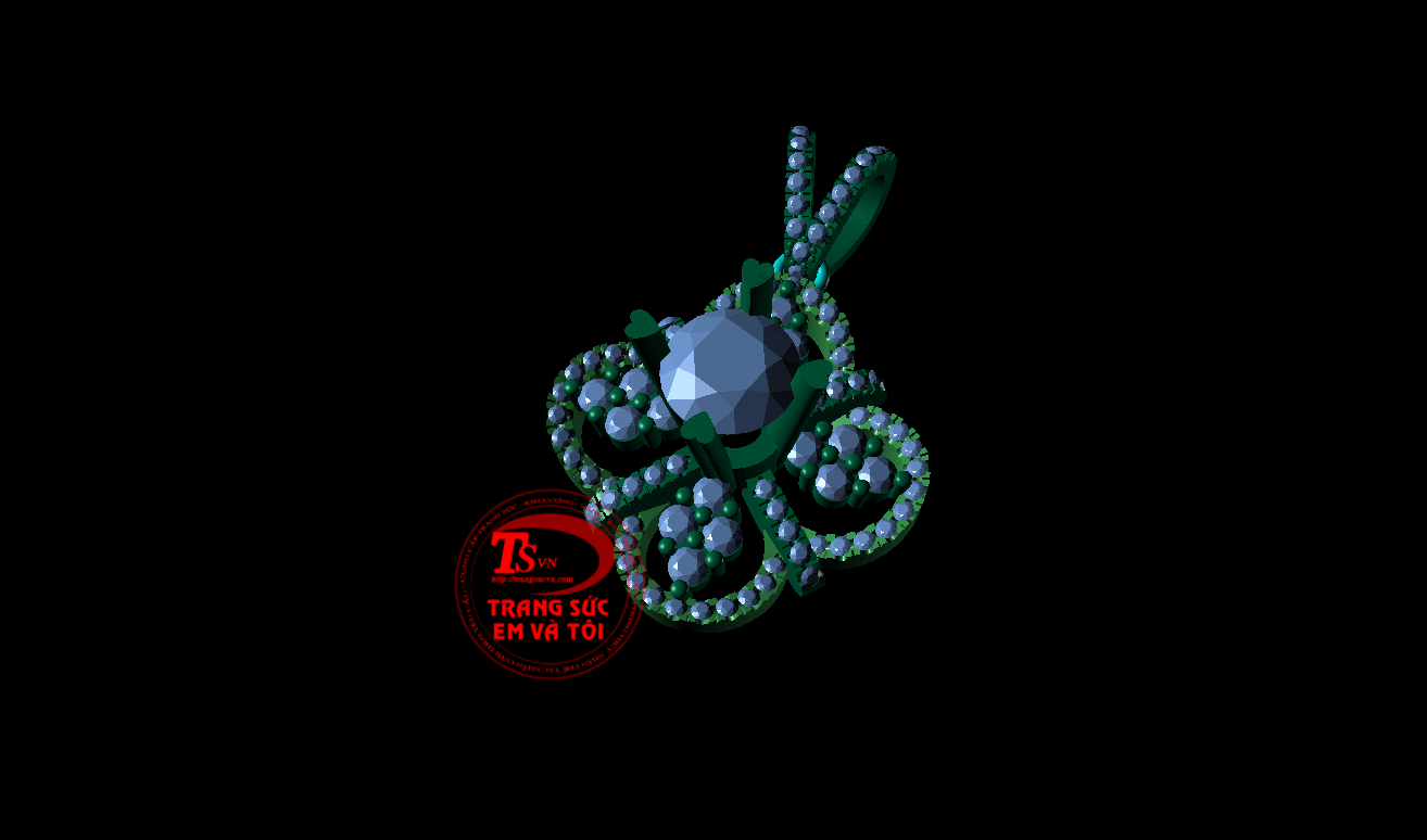 mặt dây chuyền nữ, thiết kế trang sức, theo yêu cầu, Mặt dây chuyền 3d