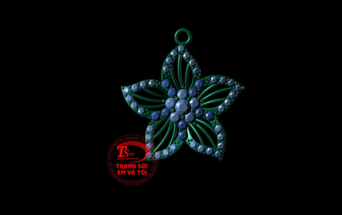 mặt dây chuyền nữ, thiết kế trang sức, theo yêu cầu, Mặt dây chuyền 3d