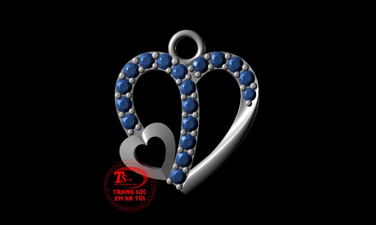 mặt dây chuyền nữ, thiết kế trang sức, theo yêu cầu, Mặt dây chuyền 3d