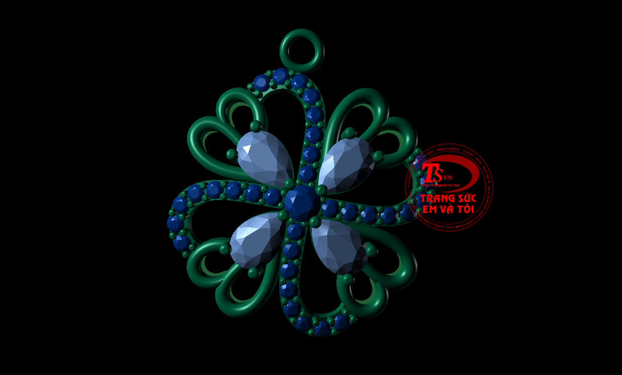 mặt dây chuyền nữ, thiết kế trang sức, theo yêu cầu, Mặt dây chuyền 3d