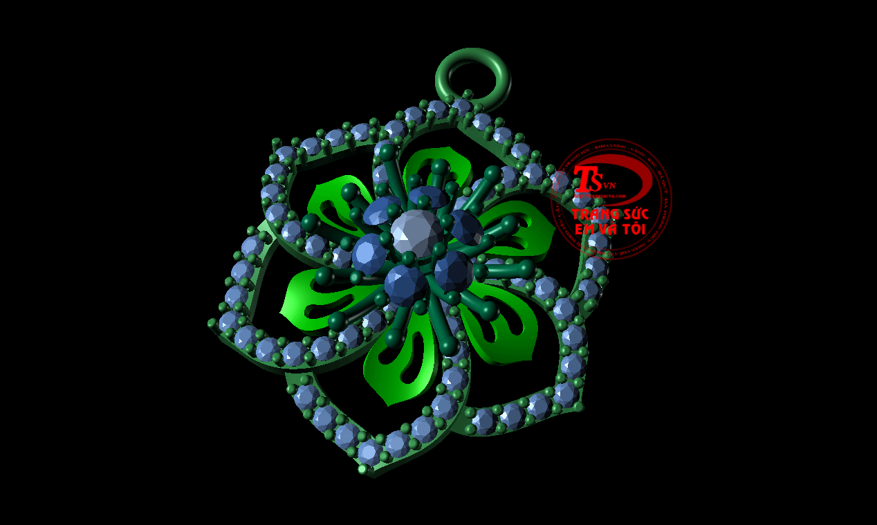 mặt dây chuyền nữ, thiết kế trang sức, theo yêu cầu, Mặt dây chuyền 3d