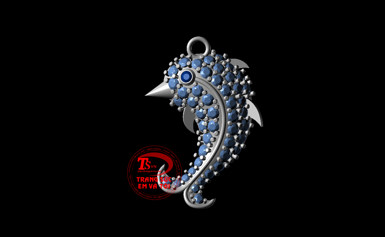 mặt dây chuyền nữ, thiết kế trang sức, theo yêu cầu, Mặt dây chuyền 3d