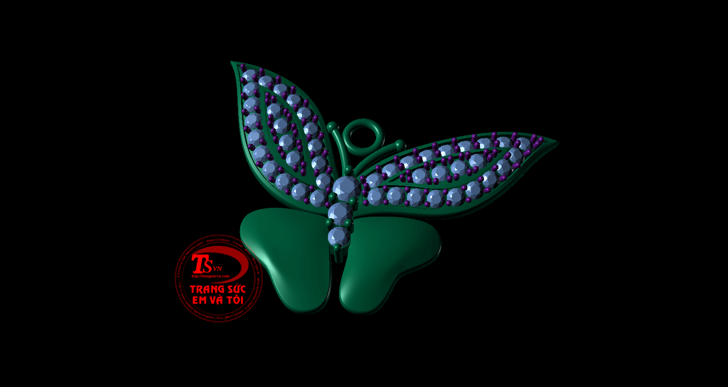 mặt dây chuyền nữ, thiết kế trang sức, theo yêu cầu, Mặt dây chuyền 3d