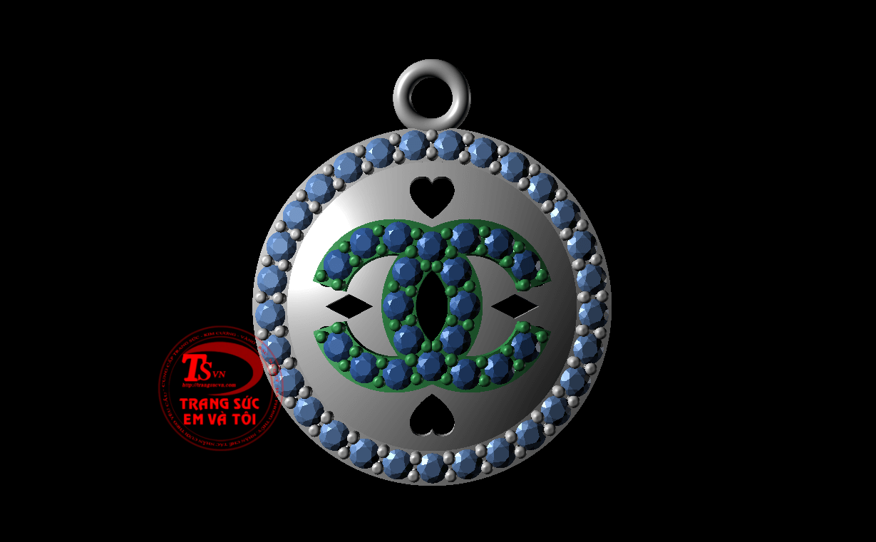 mặt dây chuyền nữ, thiết kế trang sức, theo yêu cầu, Mặt dây chuyền 3d