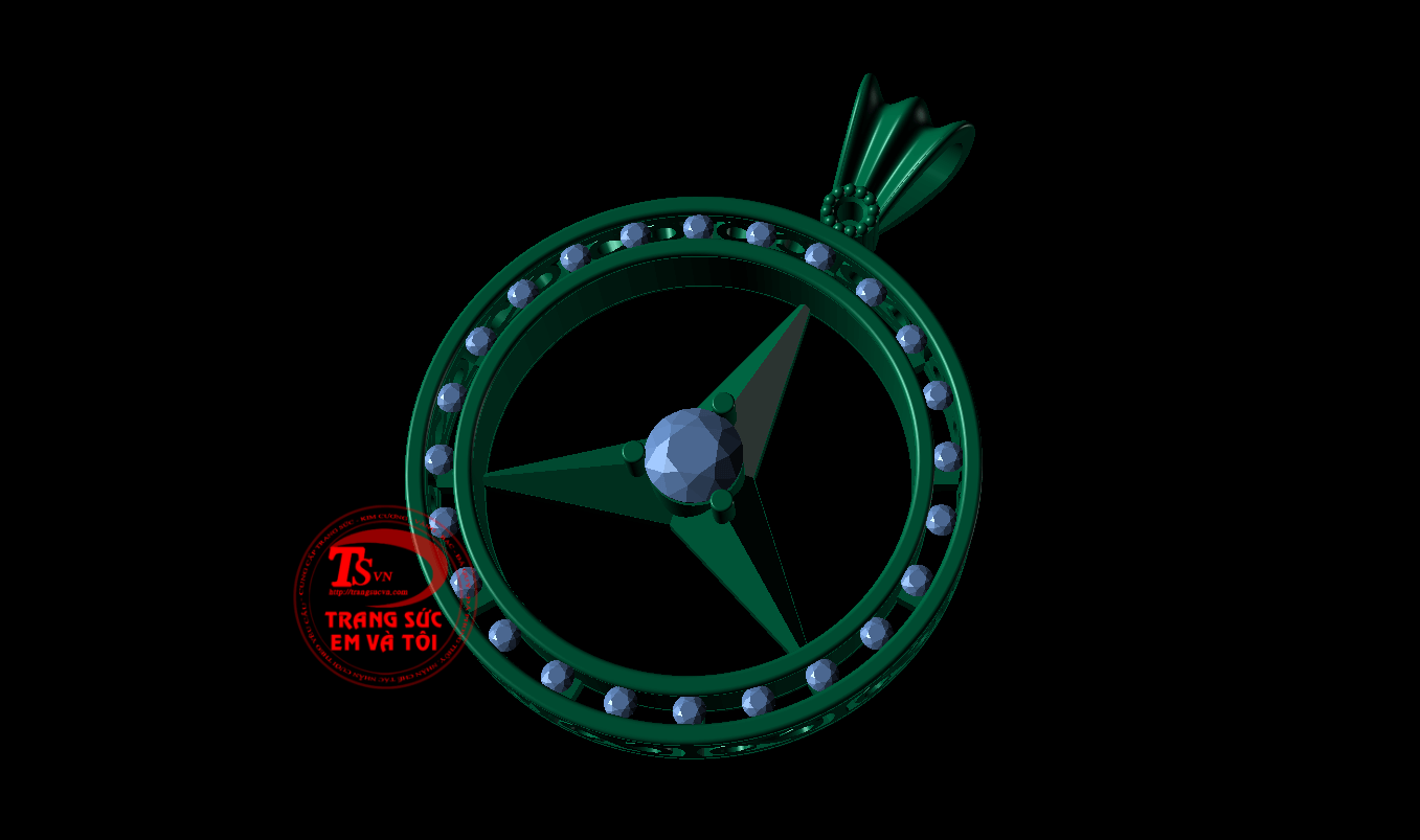 mặt dây chuyền nữ, thiết kế trang sức, theo yêu cầu, Mặt dây chuyền 3d