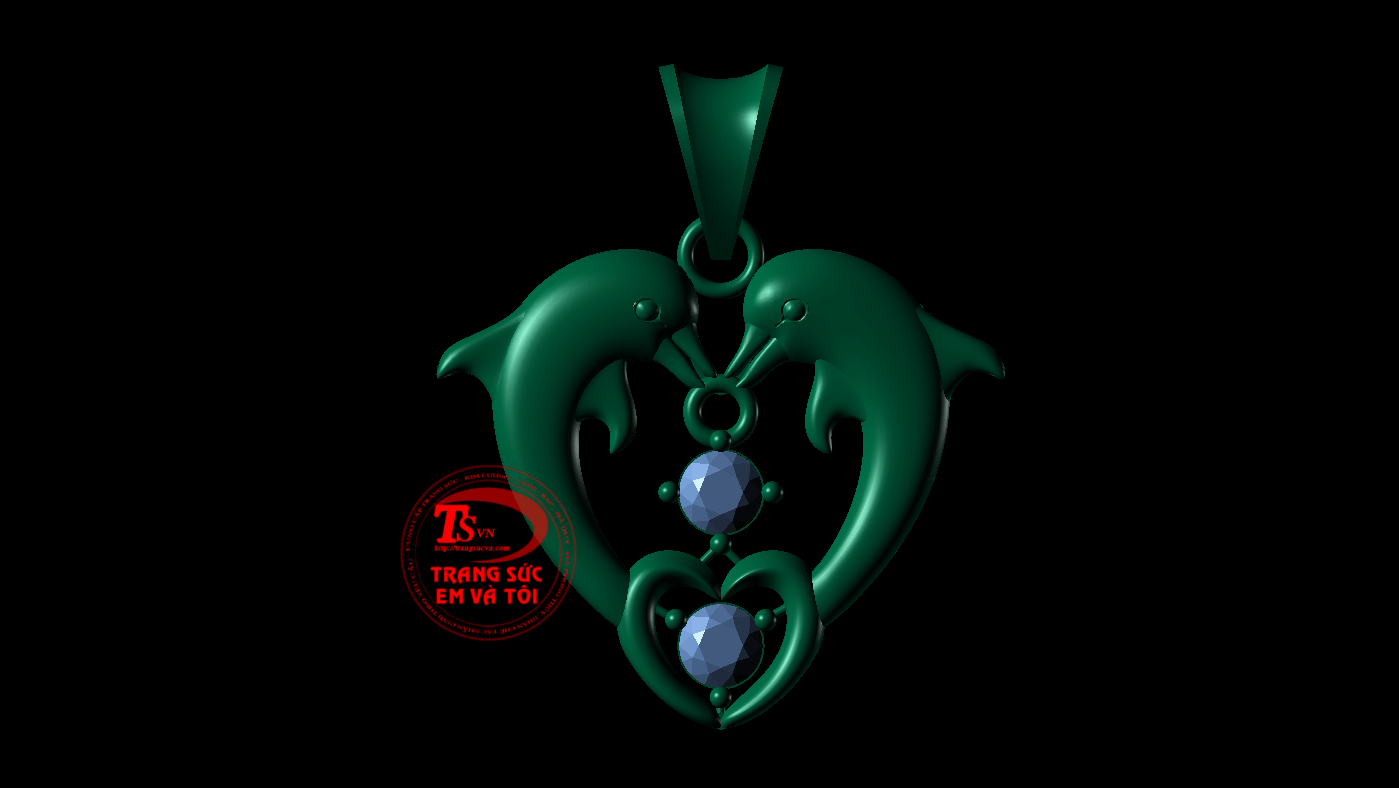 mặt dây chuyền nữ, thiết kế trang sức, theo yêu cầu, Mặt dây chuyền 3d