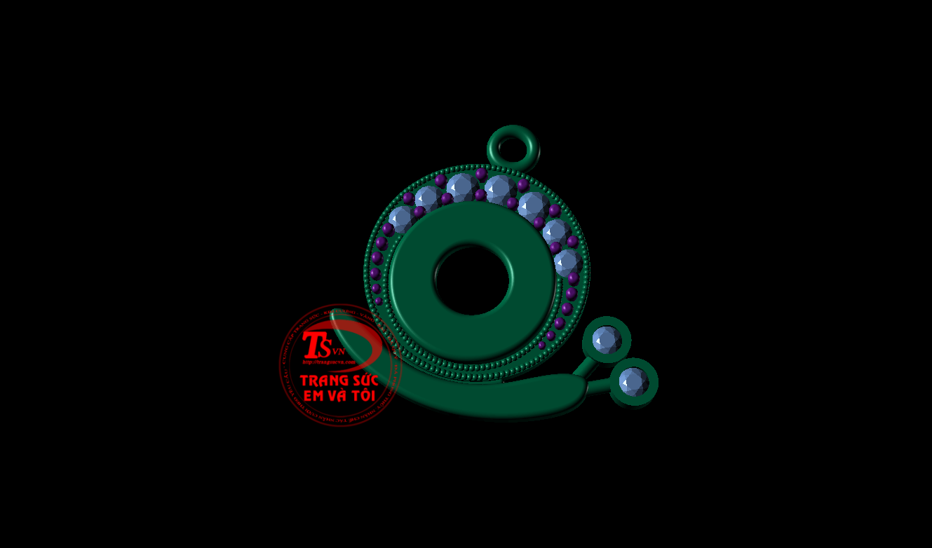 mặt dây chuyền nữ, thiết kế trang sức, theo yêu cầu, Mặt dây chuyền 3d