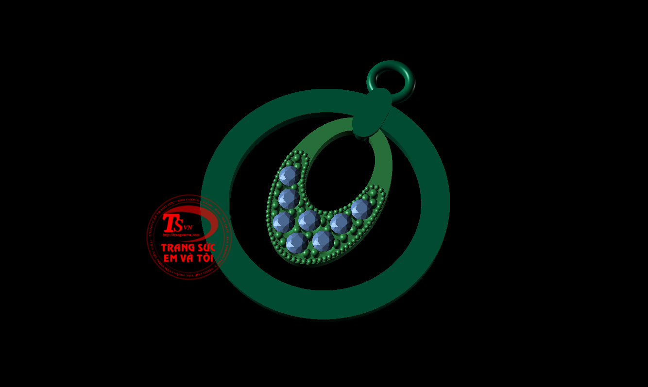 mặt dây chuyền nữ, thiết kế trang sức, theo yêu cầu, Mặt dây chuyền 3d