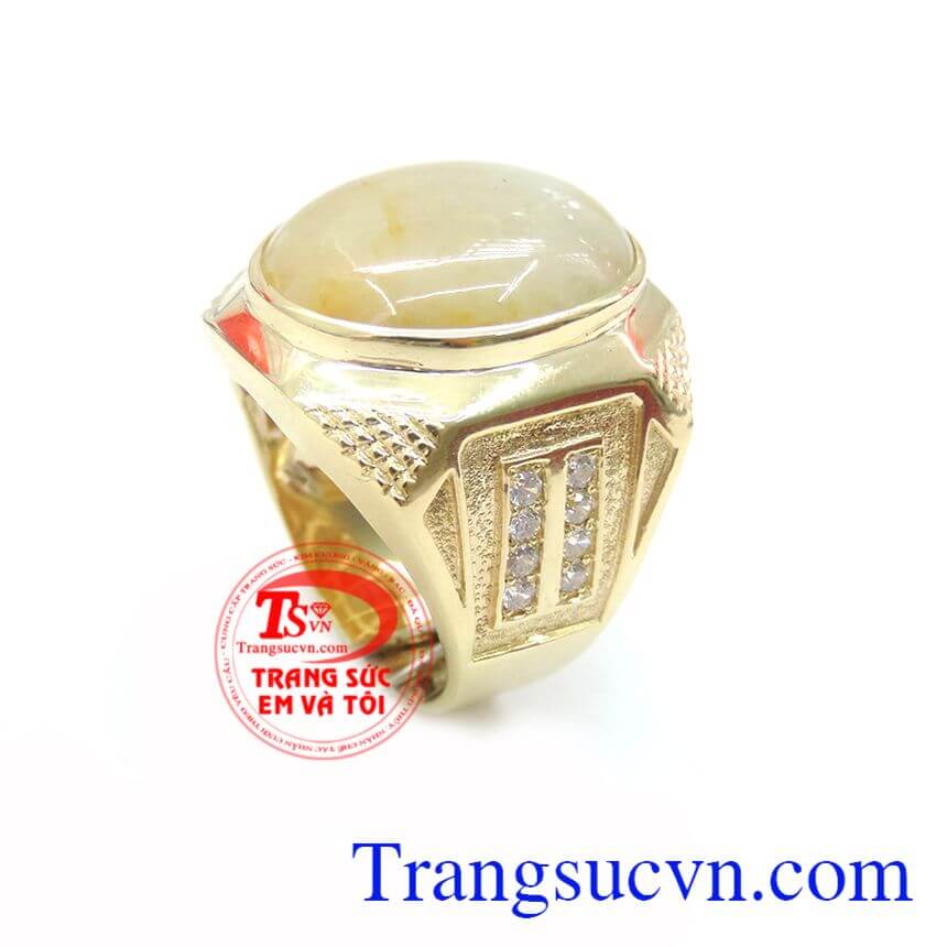 Nhẫn Nam Saphire Quyền Lực,  Nhẫn nam Sapphire, nhẫn nam vàng đá quý