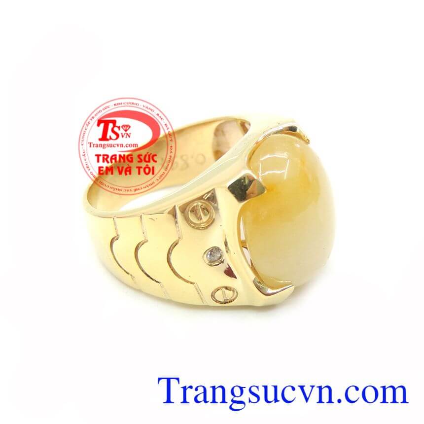 Nhẫn Nam Saphire Thời Trang, Nhẫn nam Sapphire, nhẫn nam vàng tây