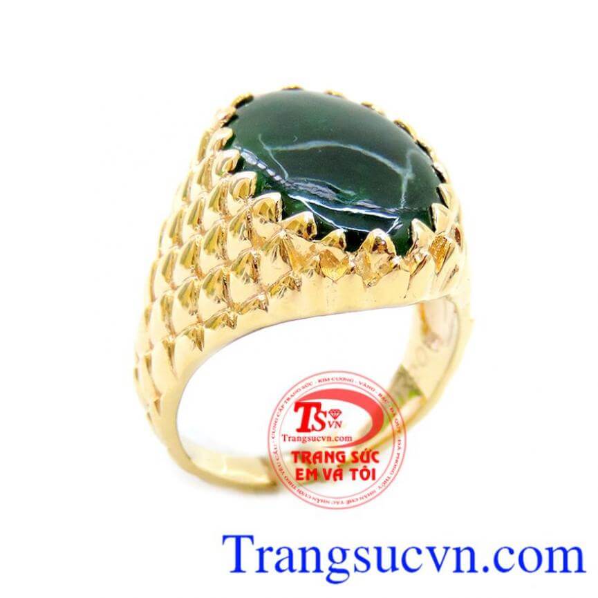 Nhẫn nam ngọc cẩm thạch mạnh mẽ, Nhẫn nam đẹp, nhẫn nam vàng đá quý Nhẫn nam ngọc cẩm thạch mạnh mẽ, Nhẫn nam đẹp, nhẫn nam vàng đá quý